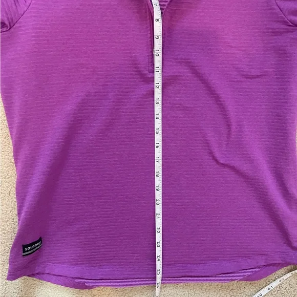 Women's Purple Quarter-Zip Top - Picture 8 of 10